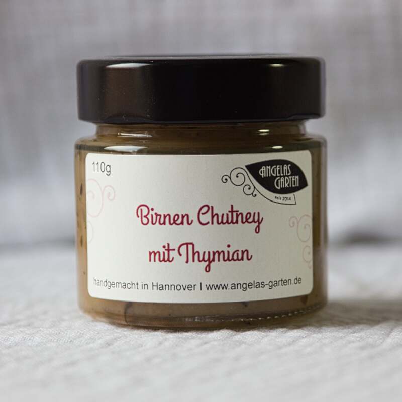 Birnenchutney mit Thymian - ideal für Geflügel und Käse